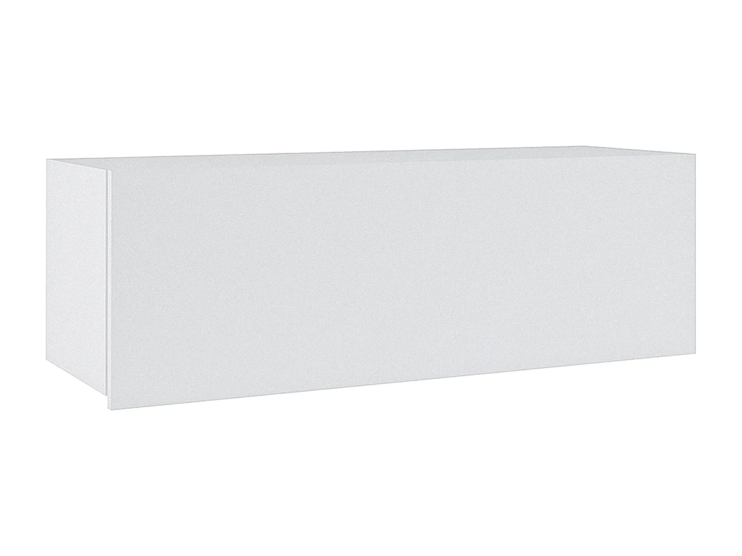 AX LIVING Meuble TV mural moderne Kossana 1 – largeur 300 cm, blanc fonctionnel