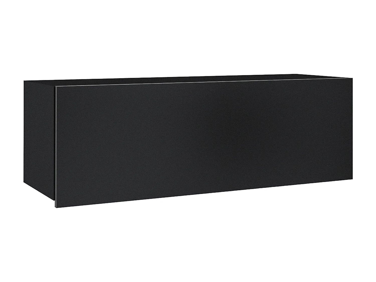 AX LIVING Meuble TV mural moderne Kossana 1 – largeur 300 cm, noir/blanc