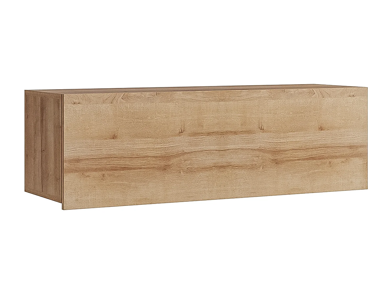AX LIVING Meuble TV mural moderne Kossana 1 – largeur 300 cm, chêne doré
