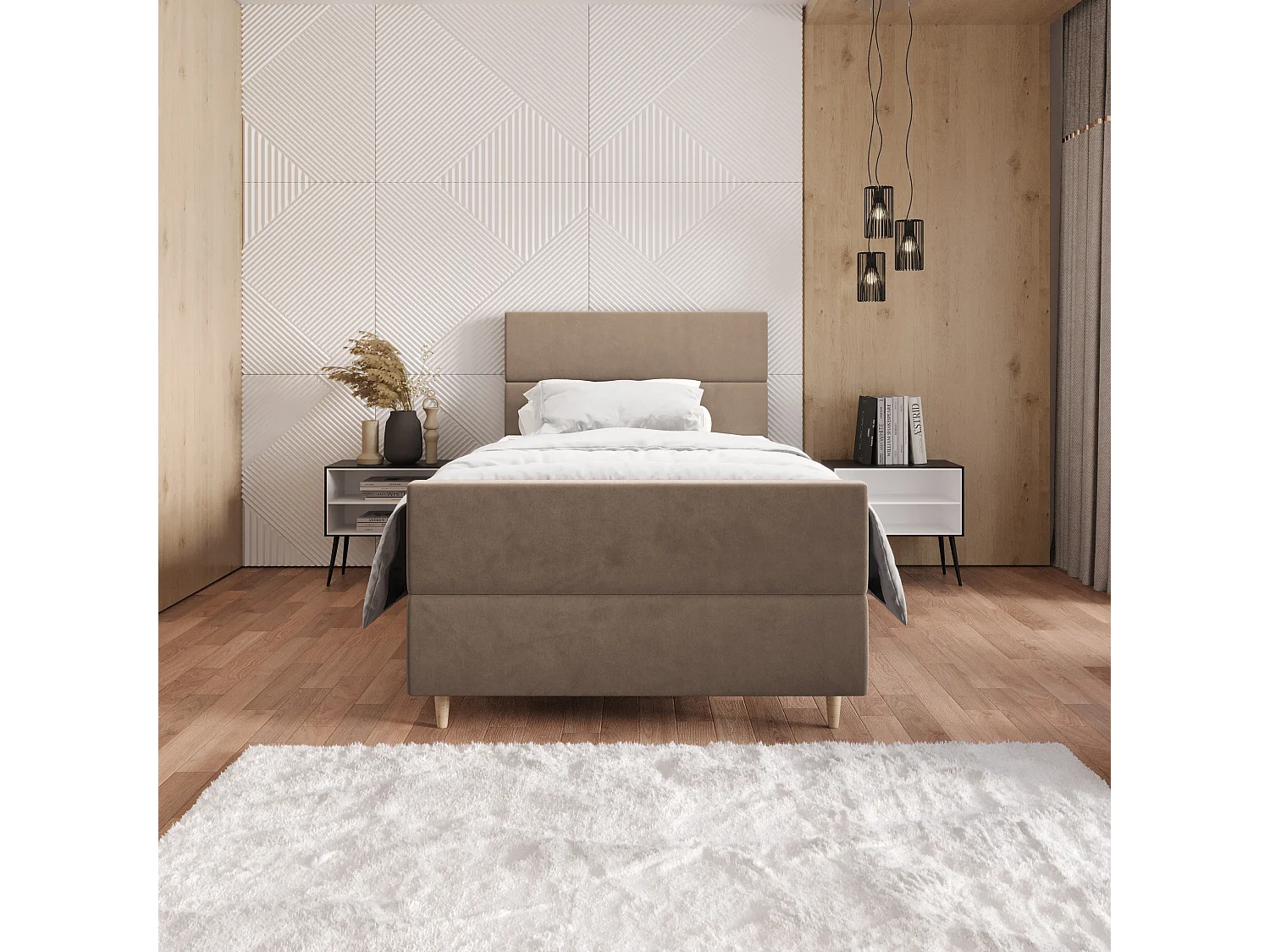 Boxspringbett FLO Plus 100x200 Itaka 48