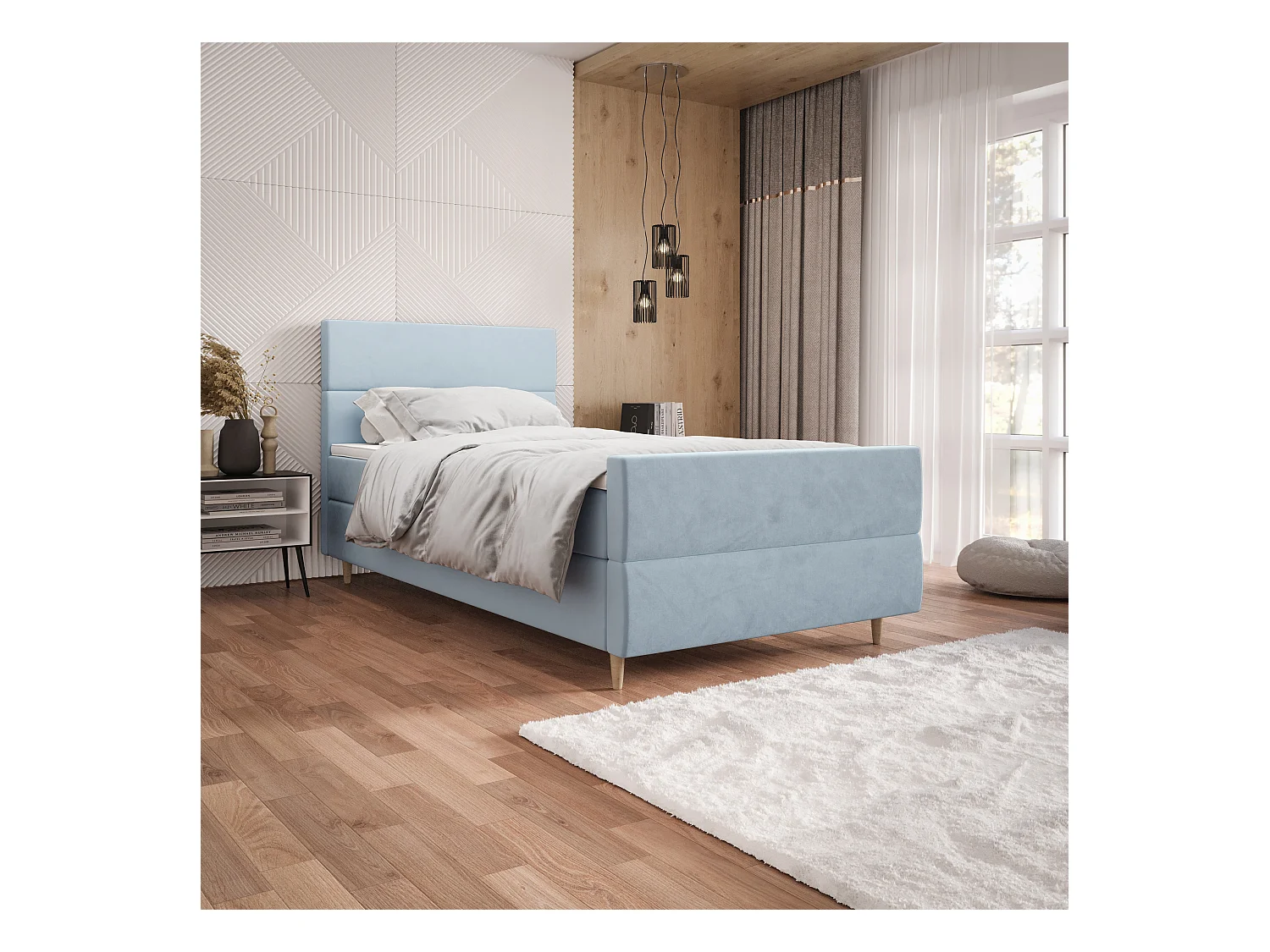 Łóżko kontynentalne FLO Plus 100x200 Itaka 13