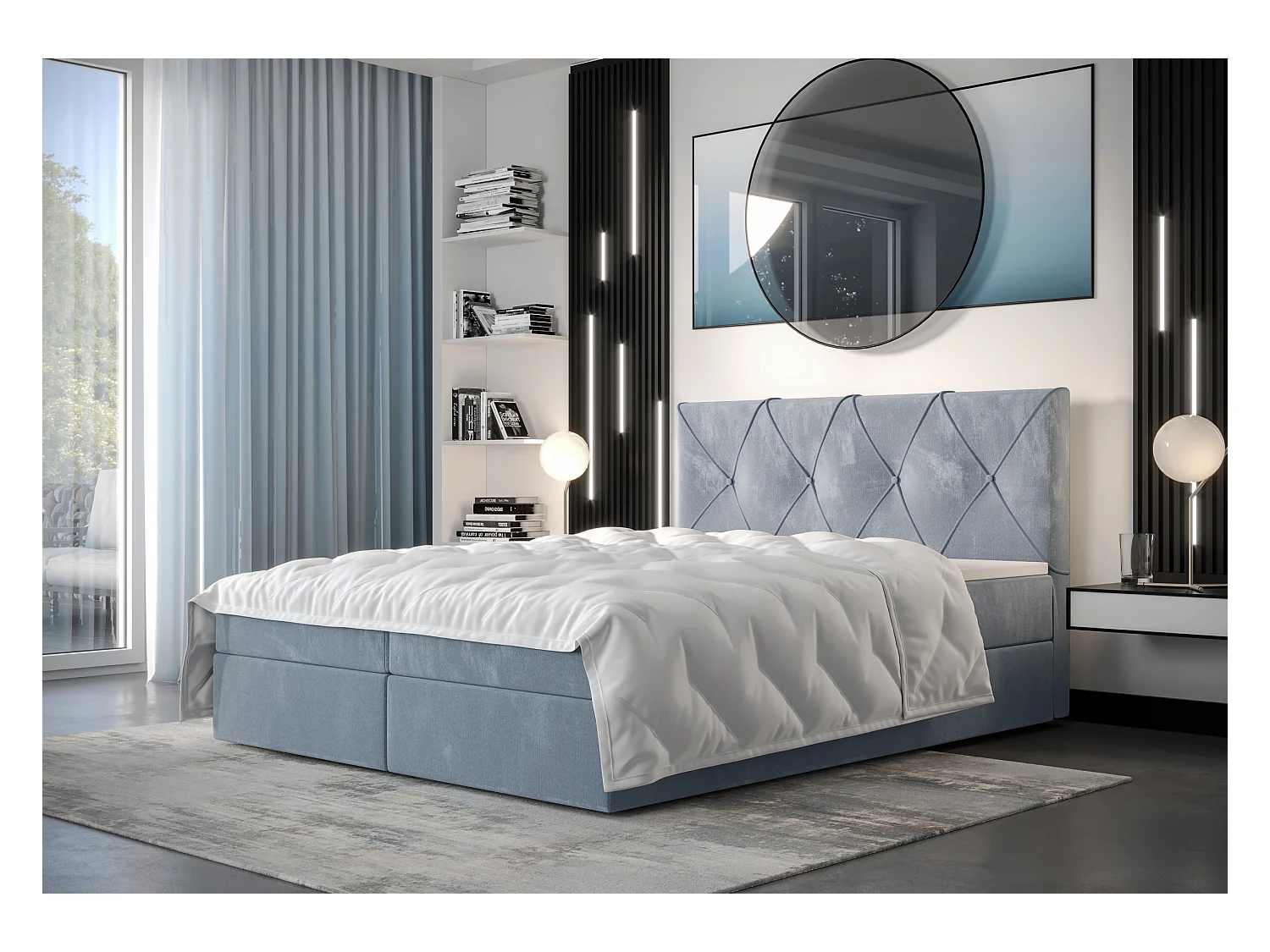 Łóżko kontynentalne ALTEA 140x200 Monolith 70