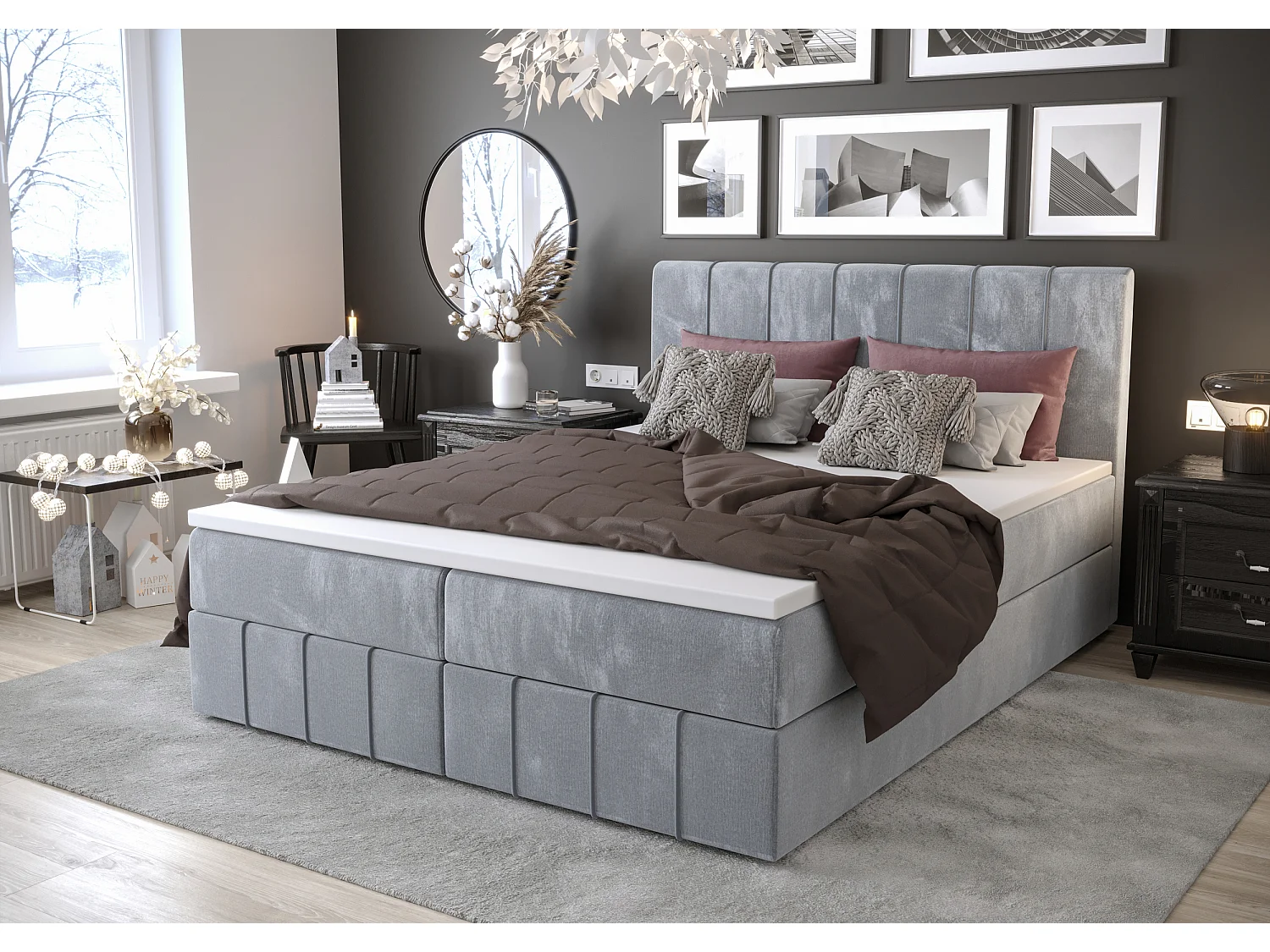 Boxspringbett BAHAMA 180x200 Monolith 70