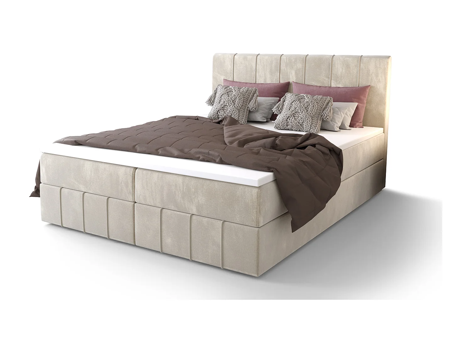 Boxspringbett BAHAMA 140x200 Monolith 02