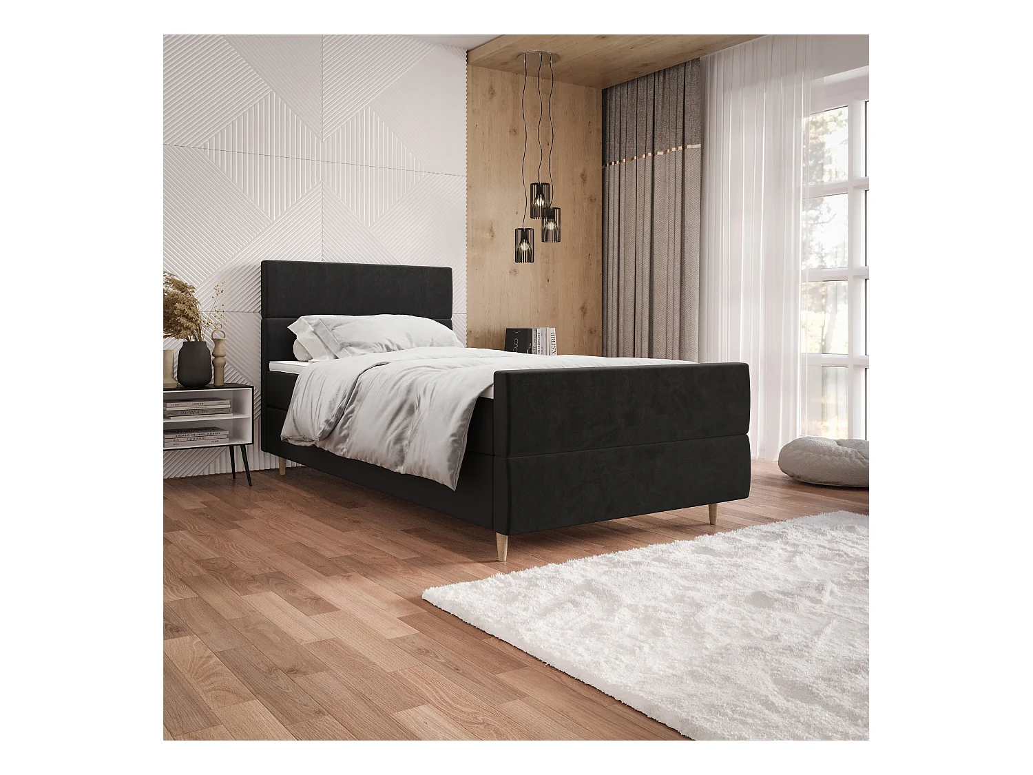 Łóżko kontynentalne FLO Plus 100x200 Itaka 27