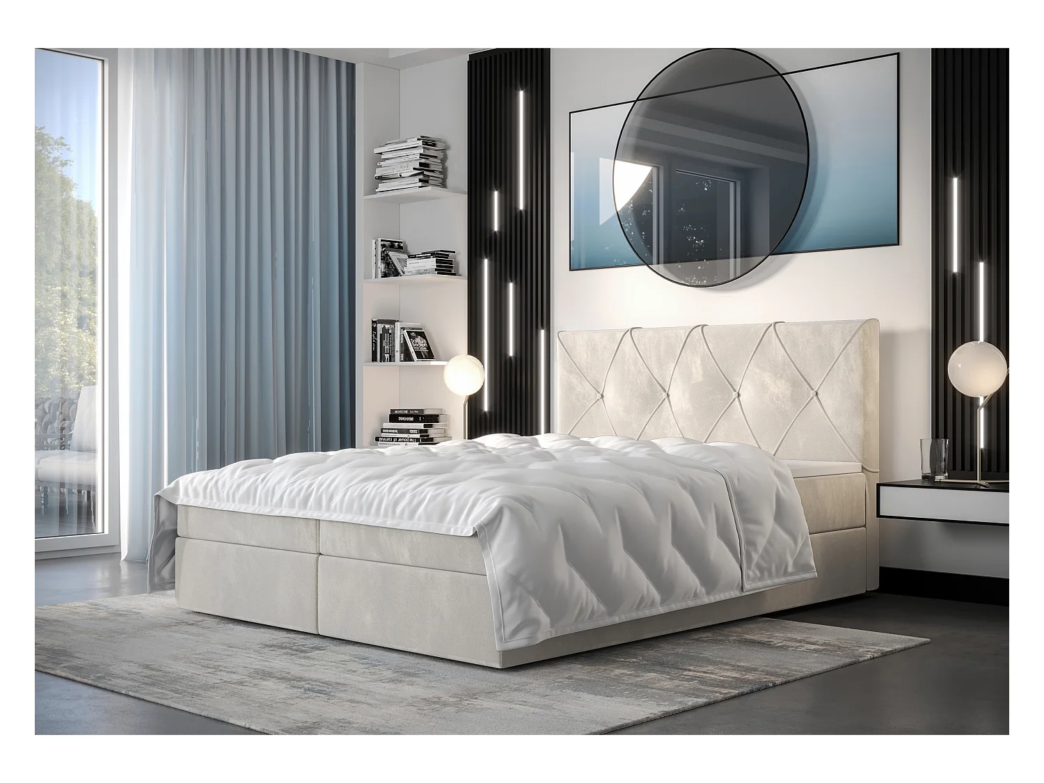 Boxspringbett ALTEA 140x200 Monolith 02