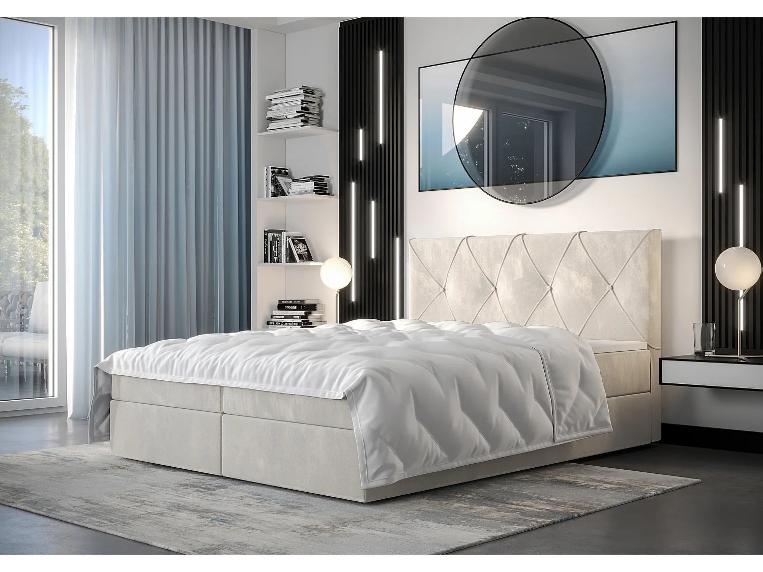 Boxspringbett ALTEA 140x200 Monolith 02