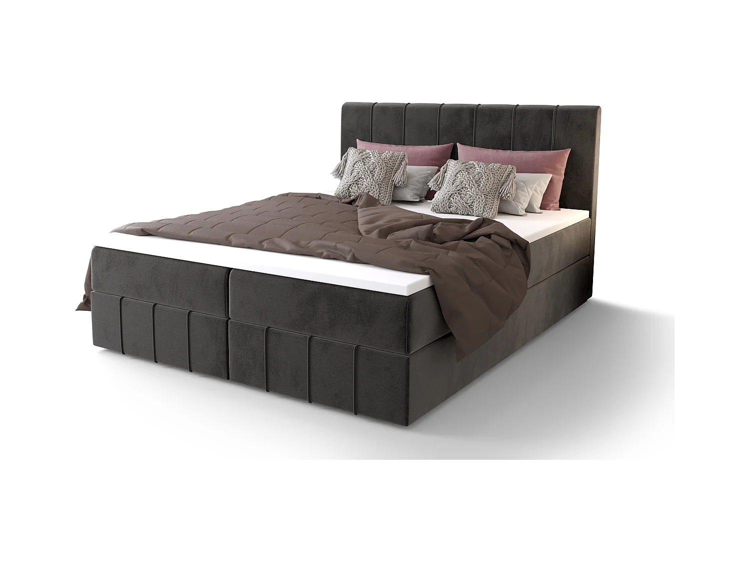 Boxspringbett BAHAMA 160x200 Monolith 92