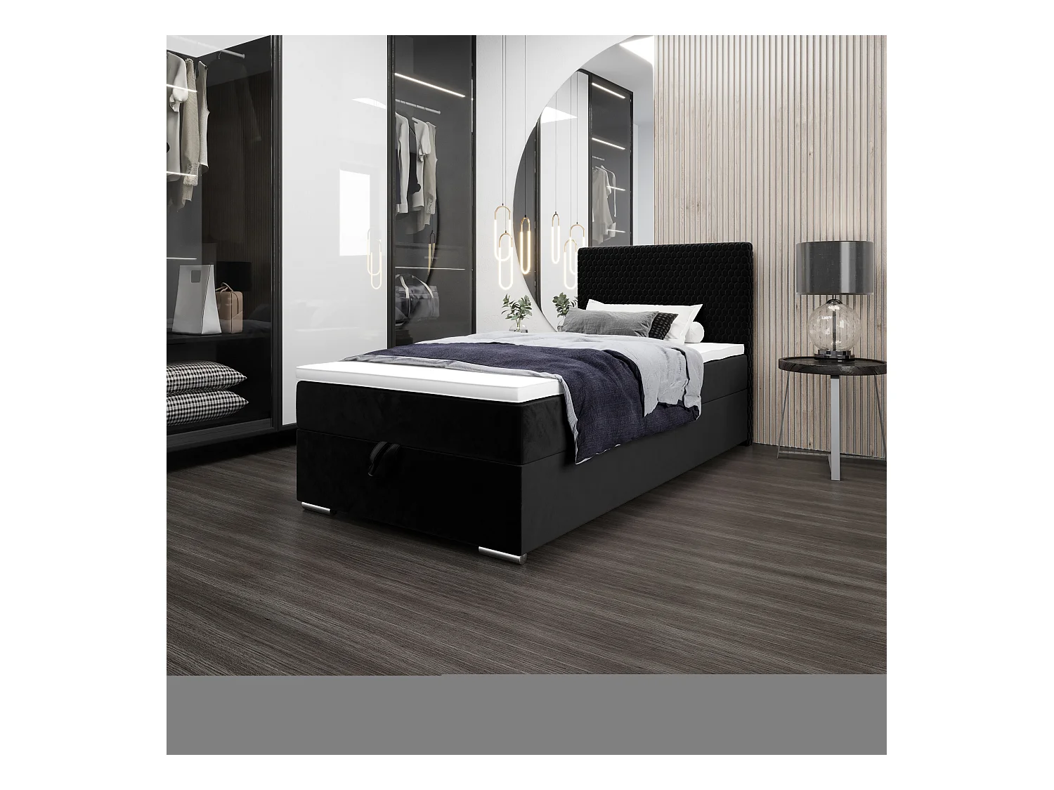 Boxspringbett HONEY 90x200 Riviera 100