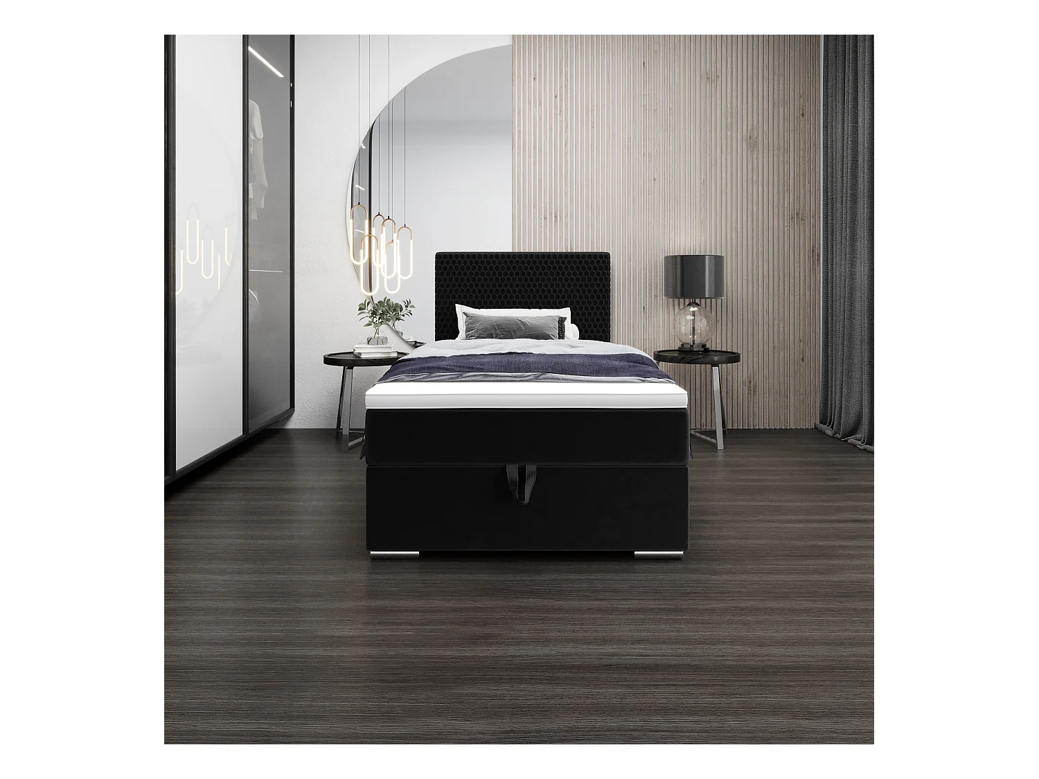 Boxspringbett HONEY 90x200 Riviera 100