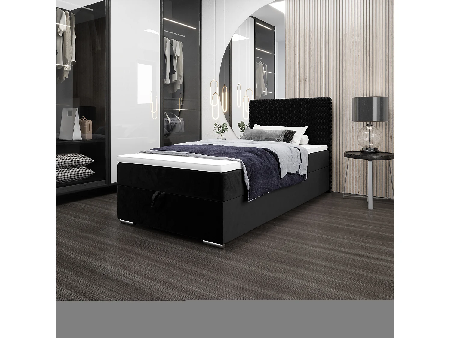 Boxspringbett HONEY 90x200 Riviera 100