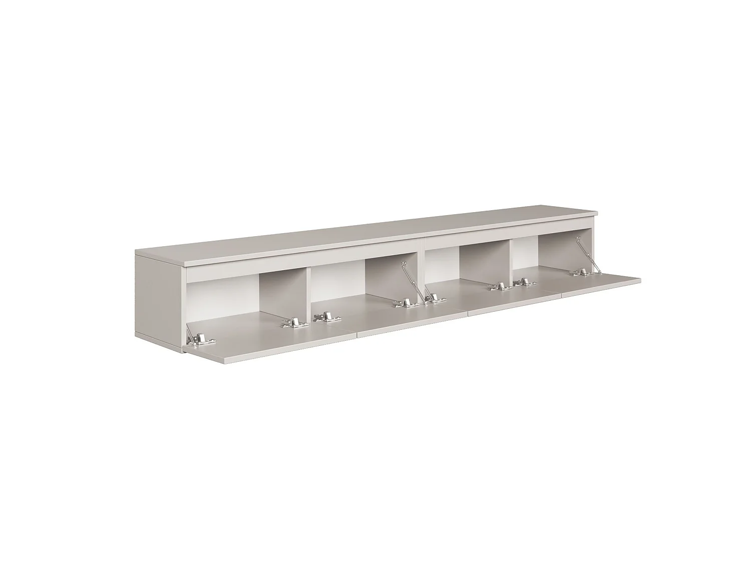 TV-meubel 4 deuren - hangend - 200 cm - grijs - BEMMI