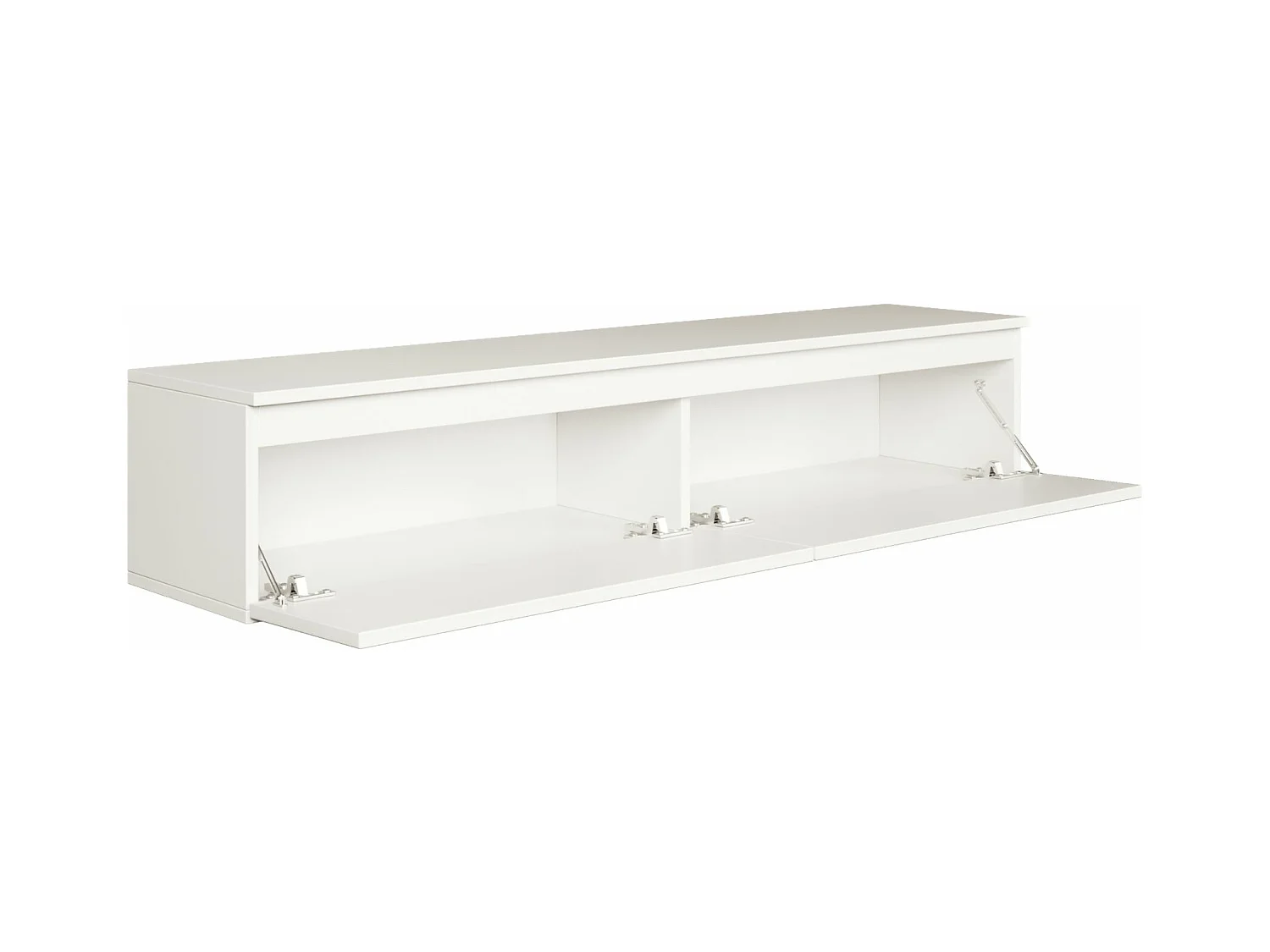 TV-meubel 2 deuren - hangend - 150 cm - wit - BEMMI