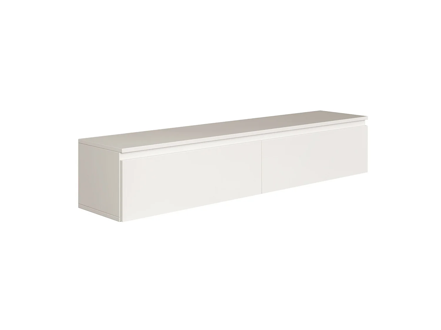 TV-Hängeboard - Weiß - 150 cm - BEMMI