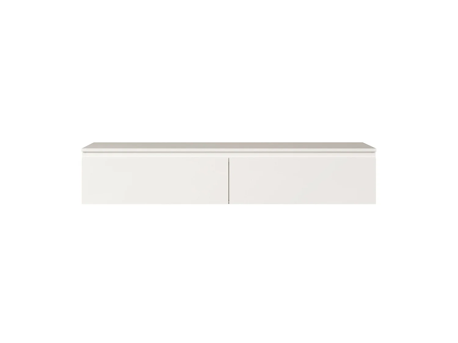 TV-Hängeboard - Weiß - 150 cm - BEMMI