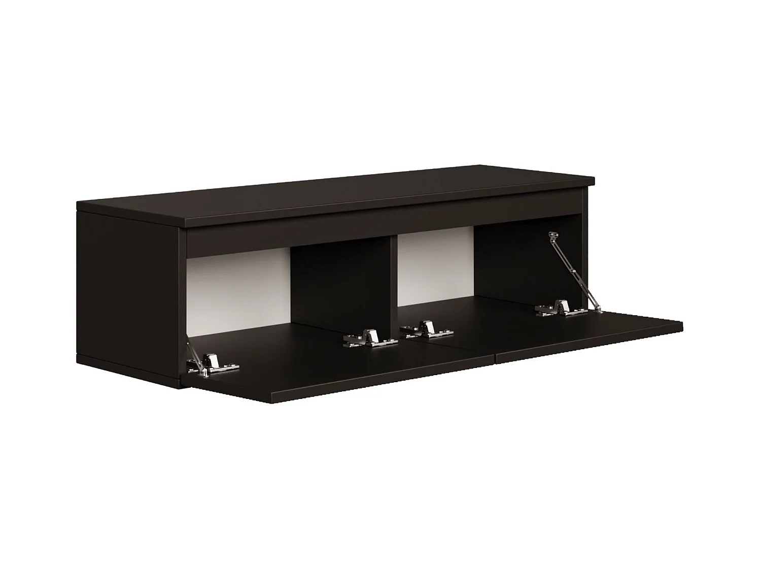 TV-meubel 2 deuren - hangend - 100 cm - zwart - BEMMI