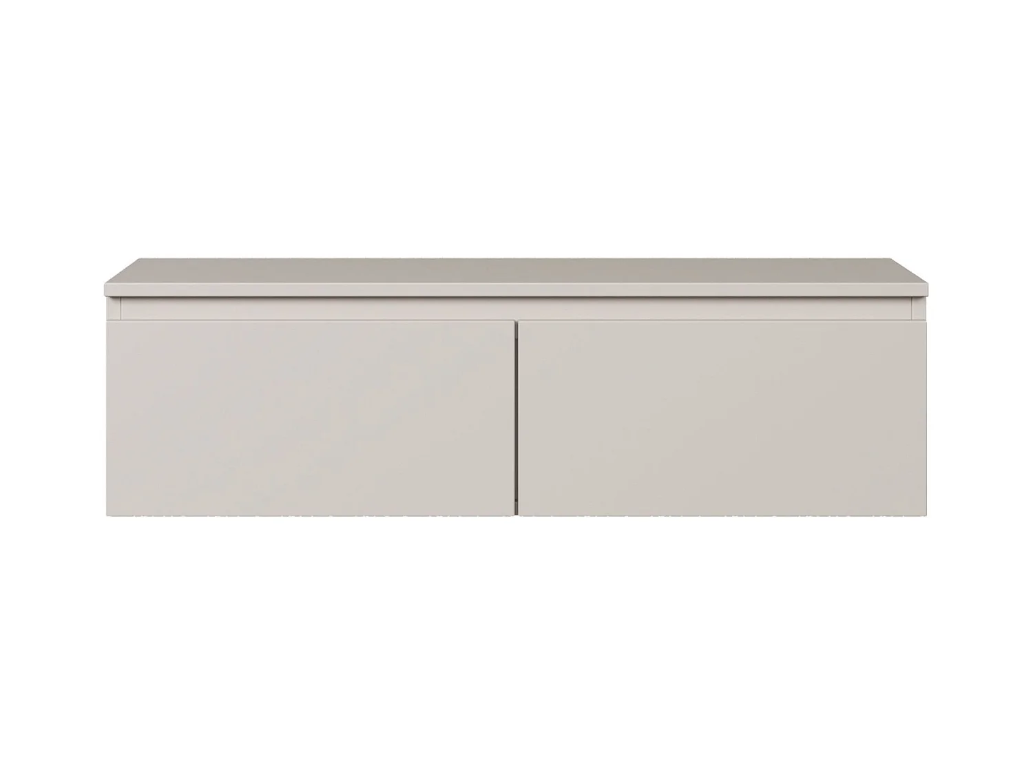 TV-meubel 2 deuren - hangend - 100 cm - grijs - BEMMI