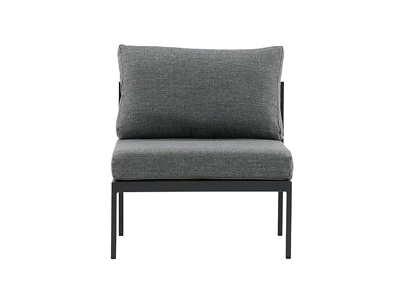 Module Canapé de Jardin "Copacabana" 74cm Noir