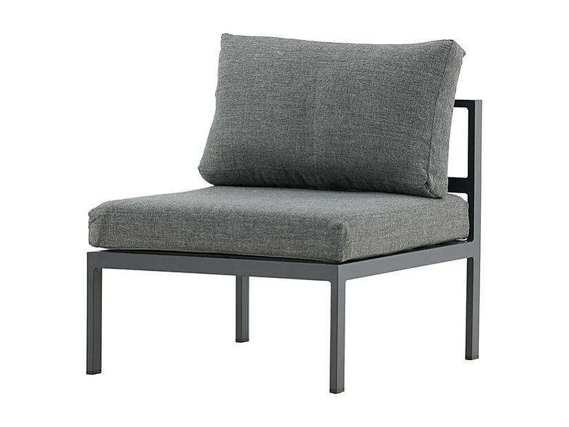 Module Canapé de Jardin "Copacabana" 74cm Noir