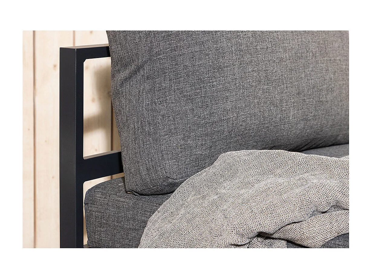 Module Canapé de Jardin "Copacabana" 74cm Noir