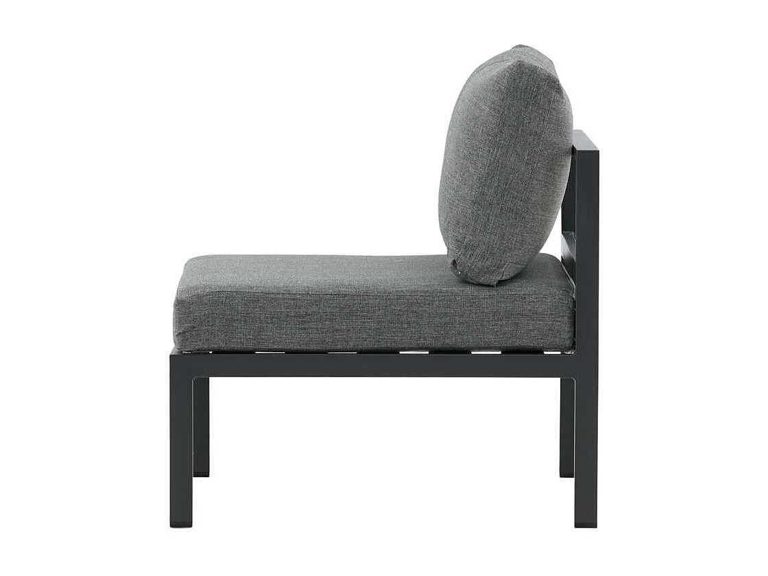 Module Canapé de Jardin "Copacabana" 74cm Noir