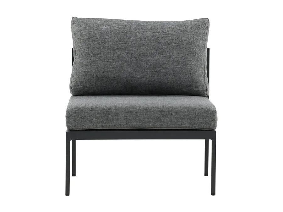 Module Canapé de Jardin "Copacabana" 74cm Noir