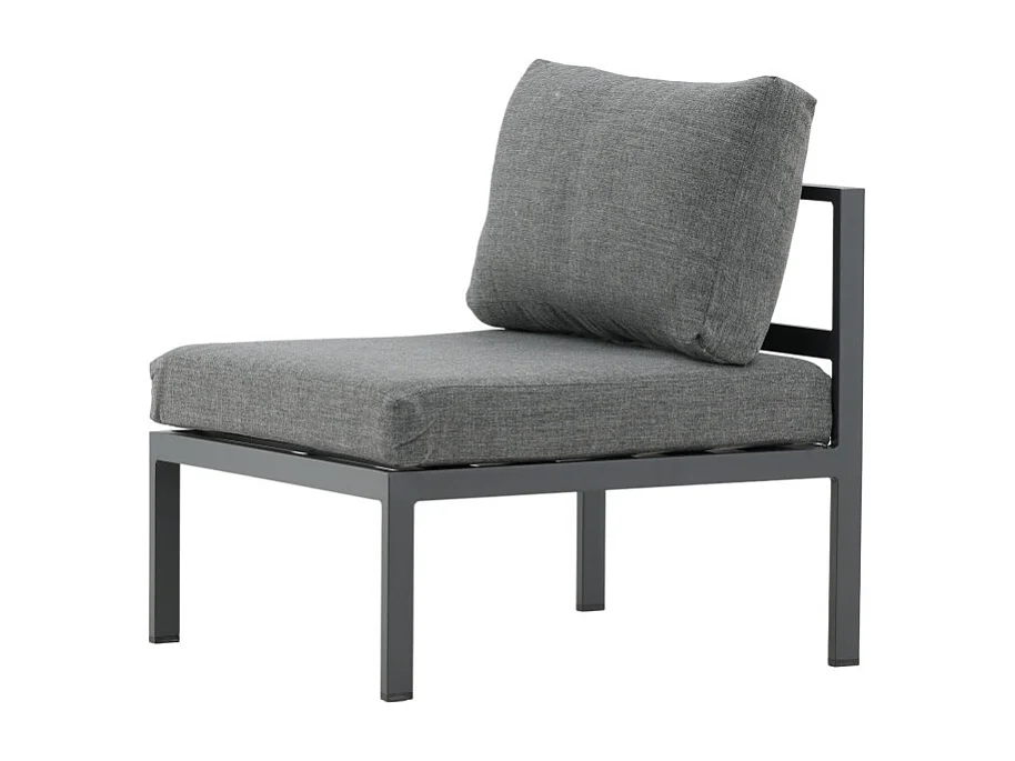 Module Canapé de Jardin "Copacabana" 74cm Noir