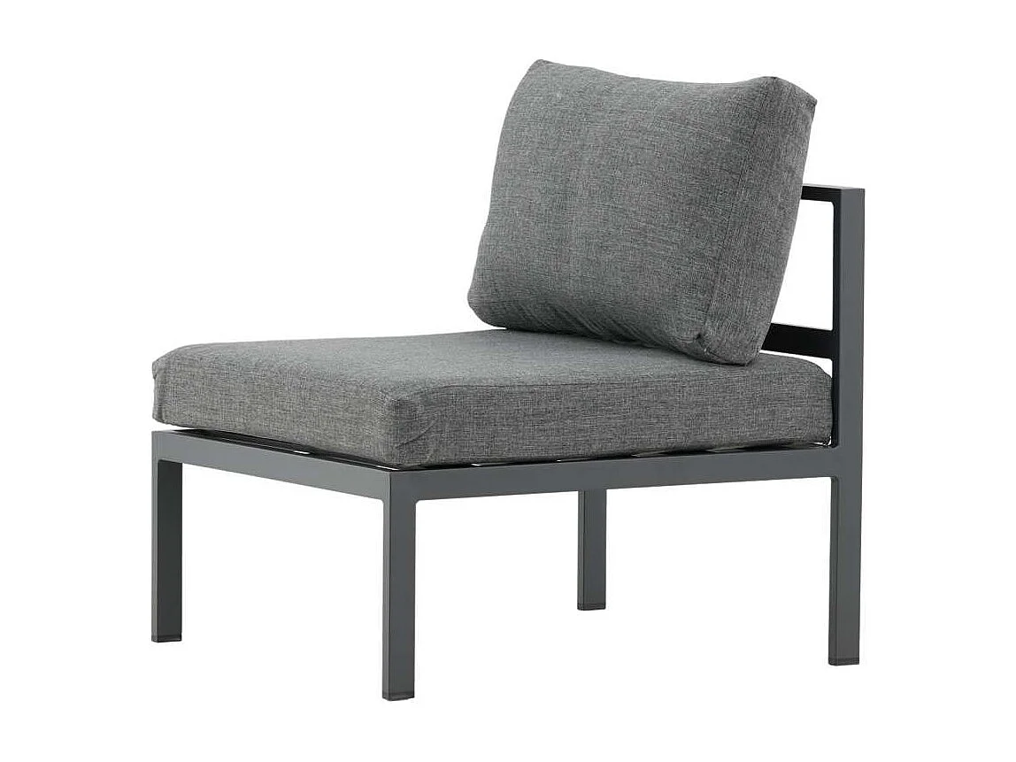 Module Canapé de Jardin "Copacabana" 74cm Noir