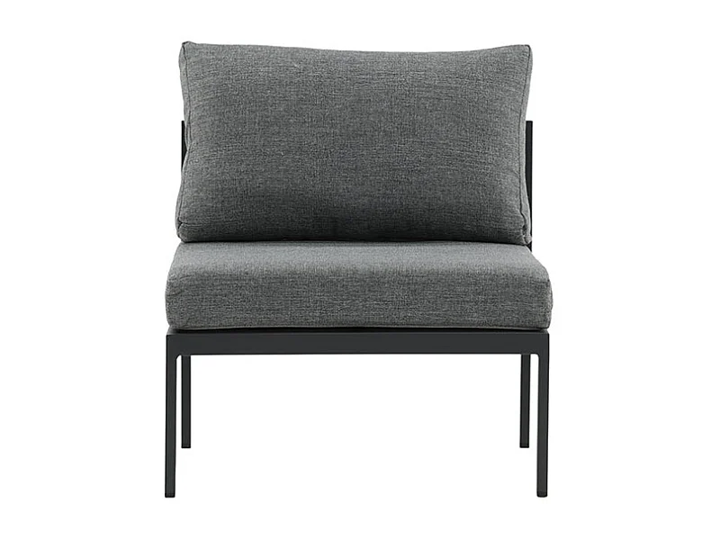 Module Canapé de Jardin "Copacabana" 74cm Noir