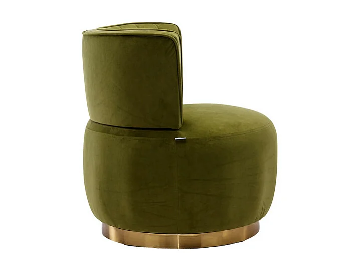Cadeira Redonda Blataforma em Tecido de Loop Green Green - Backrest ergonômico - MAX 150KG - 62,5X62X69.5CM