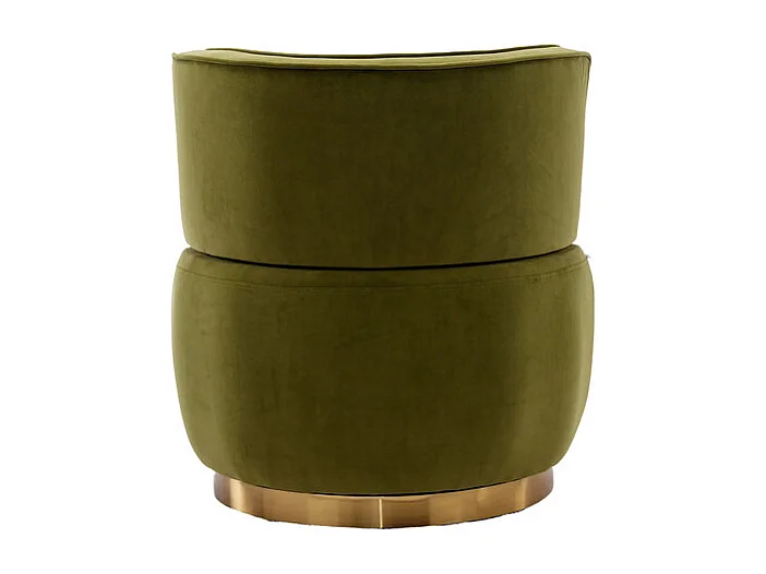 Cadeira Redonda Blataforma em Tecido de Loop Green Green - Backrest ergonômico - MAX 150KG - 62,5X62X69.5CM