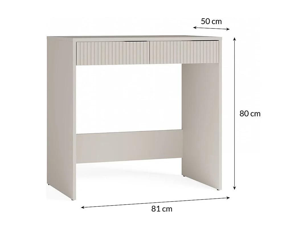 Biurko MARINA 2S SLIM | Kaszmir |81x50x80 | Nowoczesne biurko