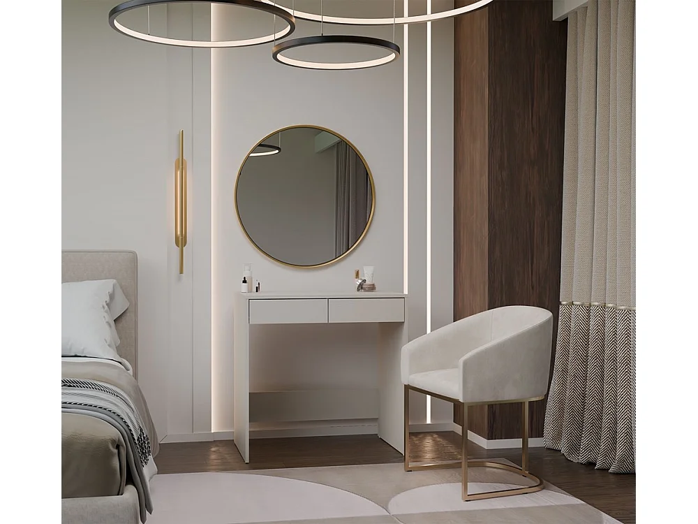 Biurko Marina 2S | Kaszmir | 50x81x80 cm |2 Szuflady | Nowoczesny Wygląd