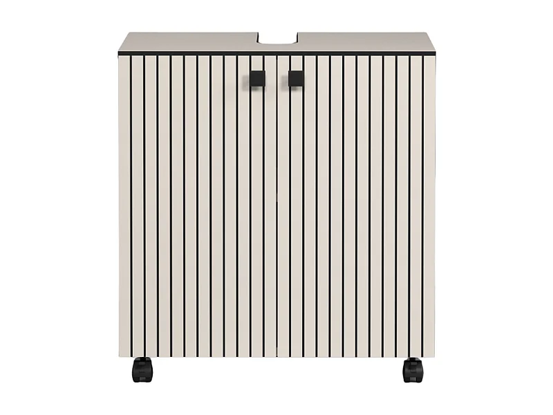 Mobile sottolavabo con ruote 2 ante L60 cm - PUREBLISS