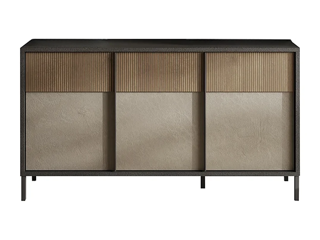 Piccola credenza 3 ante e 2 ripiani L156 cm - EVEREST