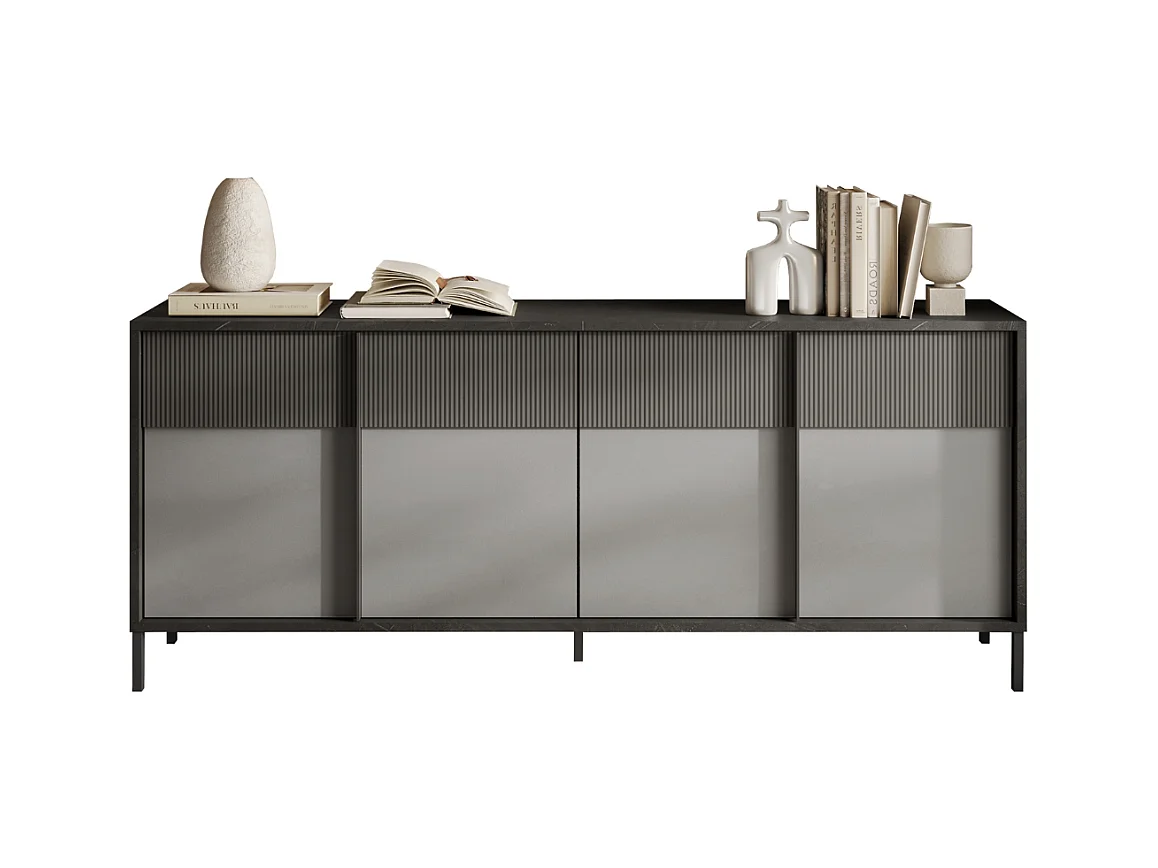 Aparador 4 puertas y 2 estantes L206 cm - EVEREST