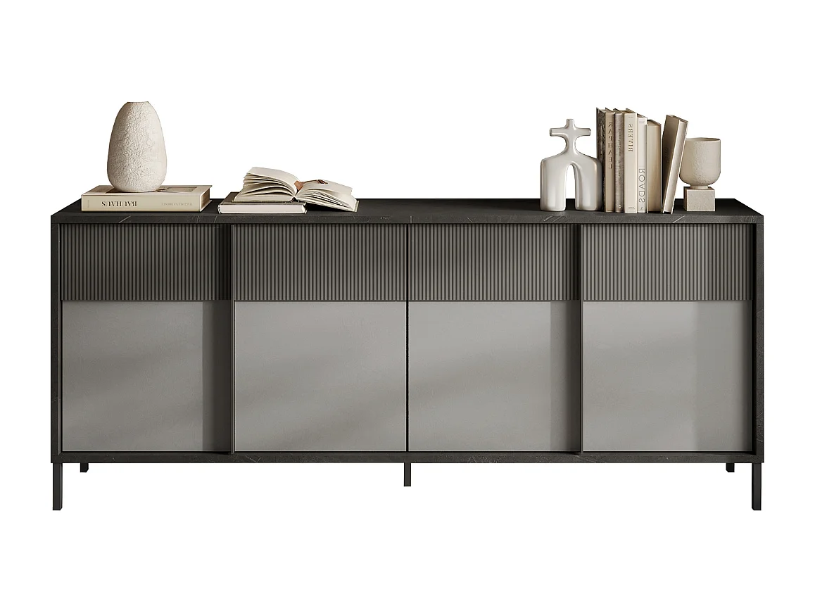 Aparador 4 puertas y 2 estantes L206 cm - EVEREST