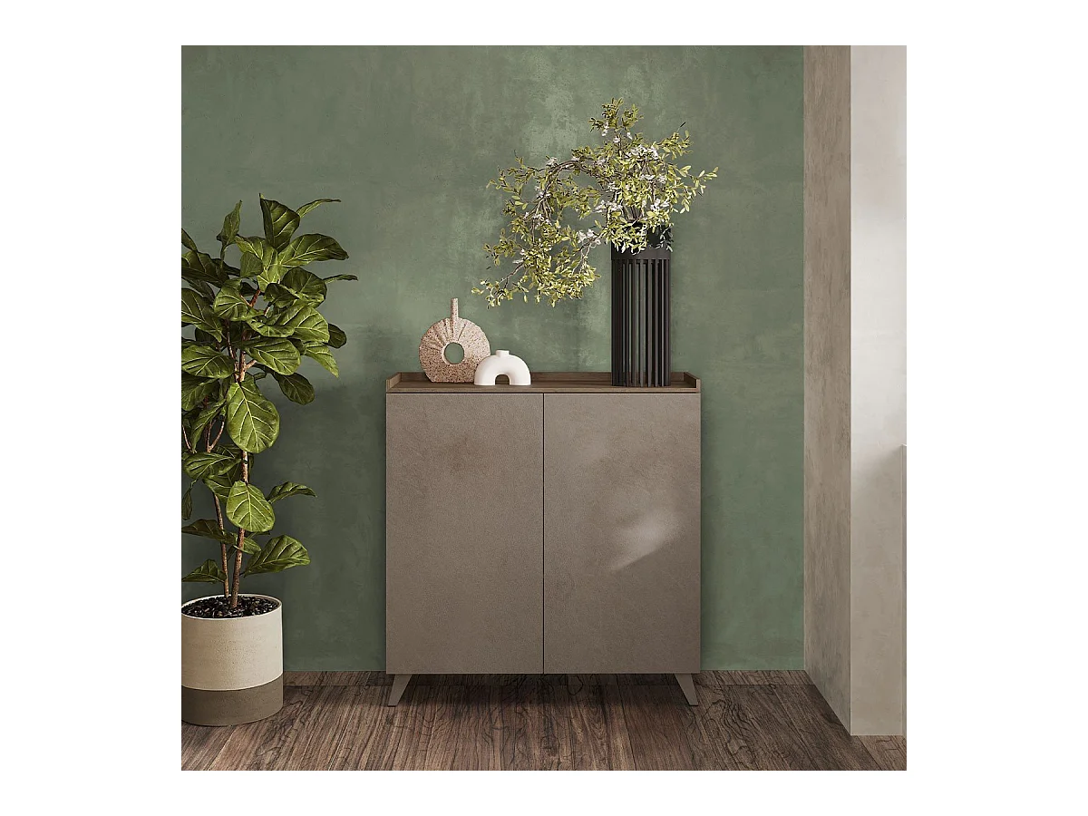 Credenza 2 ante e 2 ripiani L121 cm - TRAY