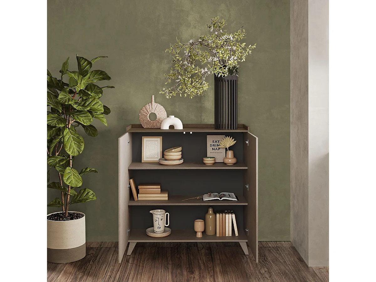 Aparador 2 puertas y 2 estantes L121 cm - TRAY