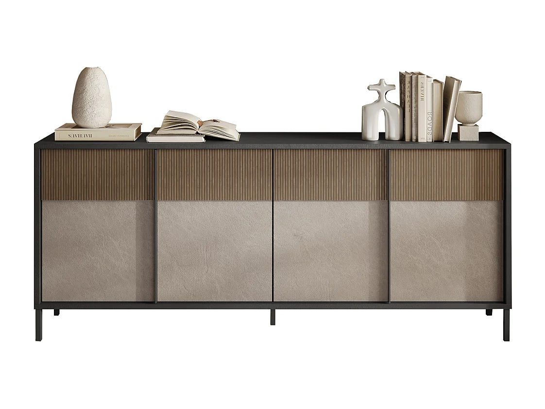 Credenza 4 ante e 2 ripiani L206 cm - EVEREST