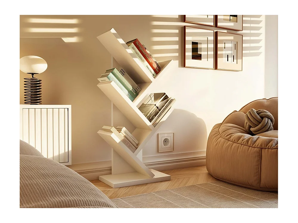 Regał Funny Mini |  Biały | 26,5x15,5x61 cm | Regał na książki