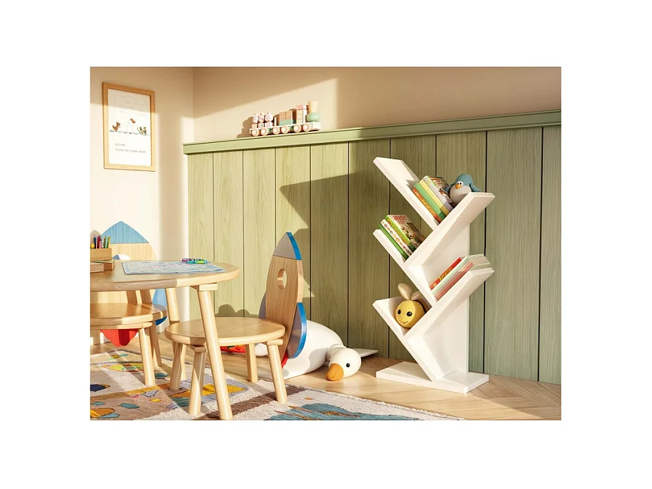 Regał Funny Mini |  Biały | 26,5x15,5x61 cm | Regał na książki