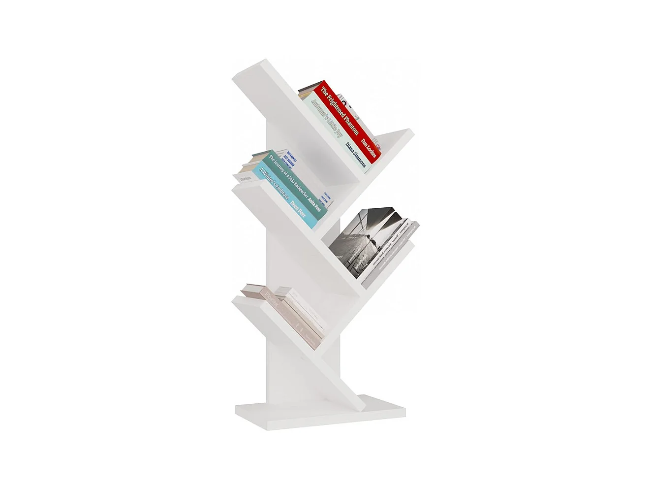 Regał Funny Mini |  Biały | 26,5x15,5x61 cm | Regał na książki