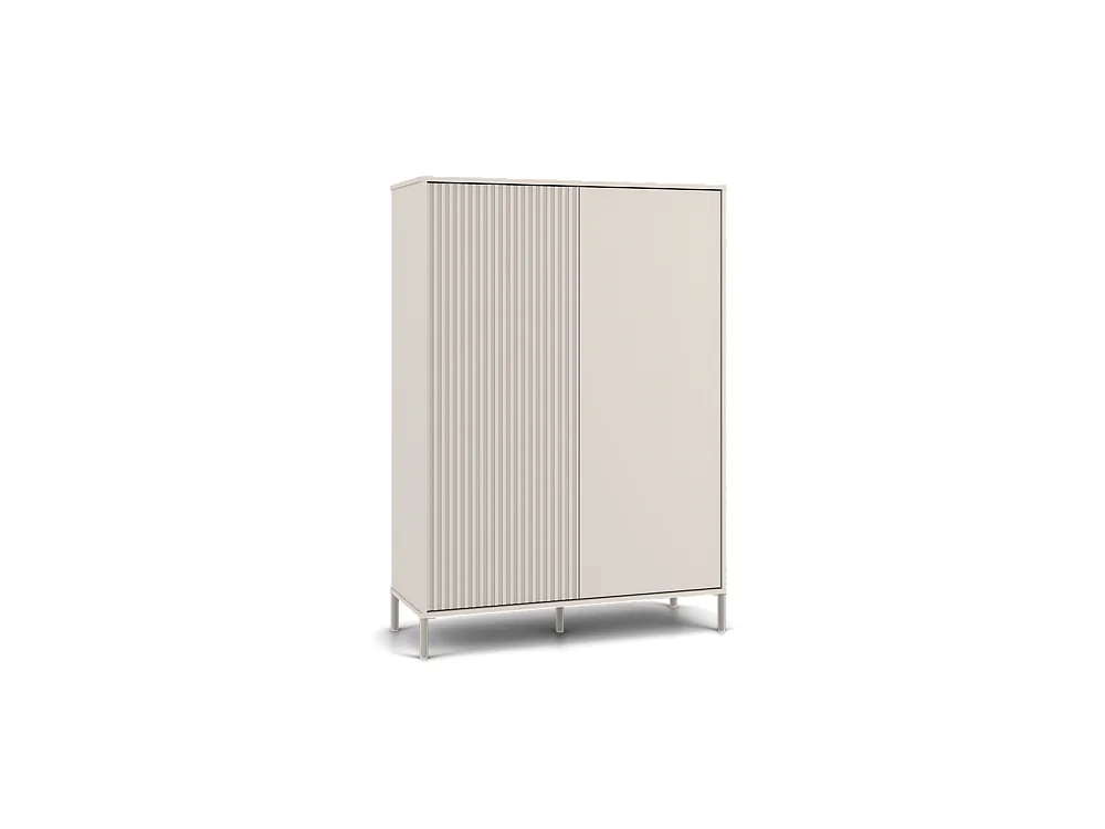 Witryna KAMARO 2DD  Slim| Kaszmir | 103.5x40x147.5 | Nowoczesna Szafka