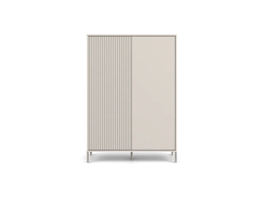 Witryna KAMARO 2DD  Slim| Kaszmir | 103.5x40x147.5 | Nowoczesna Szafka