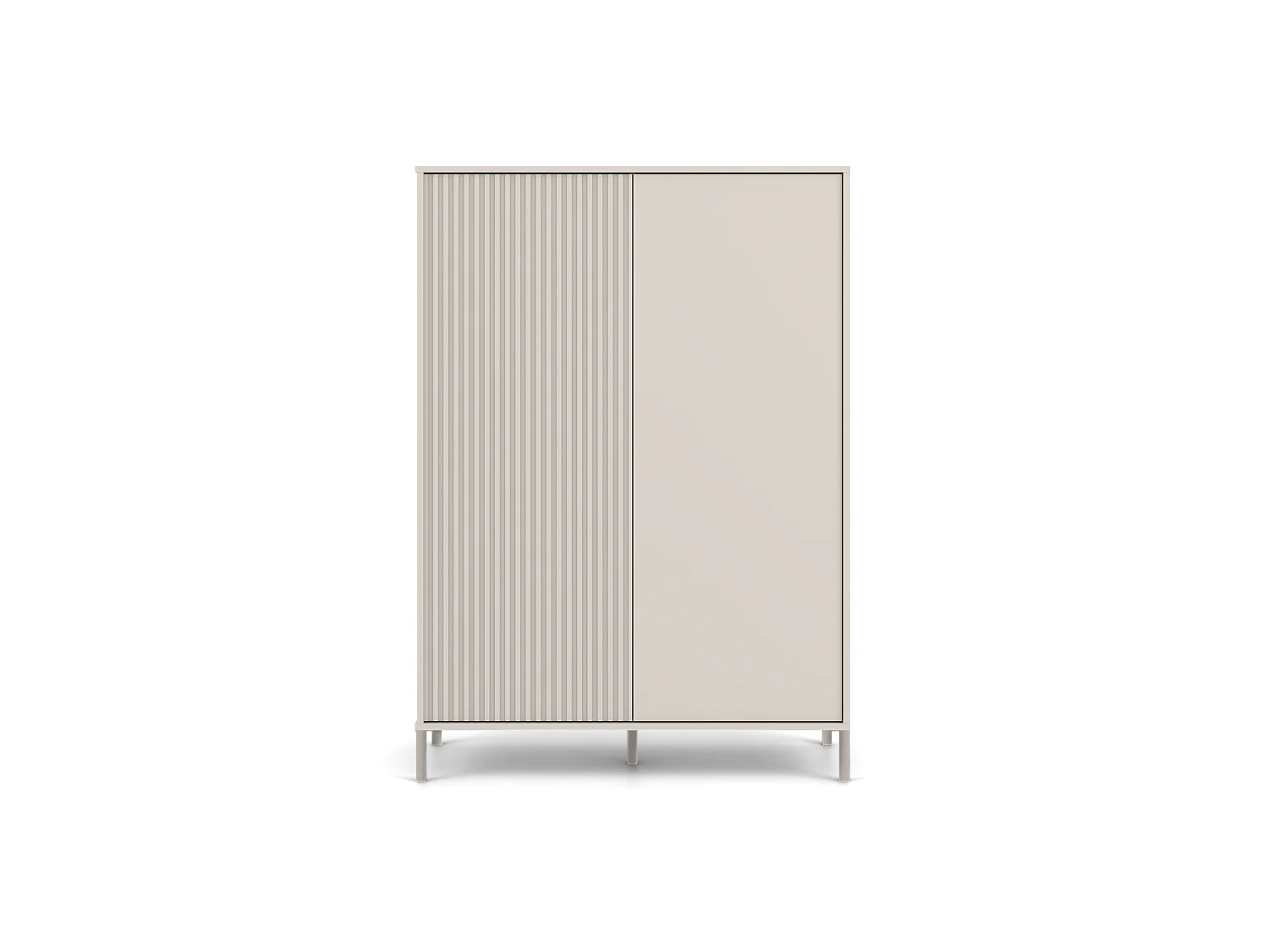 Witryna KAMARO 2DD  Slim| Kaszmir | 103.5x40x147.5 | Nowoczesna Szafka