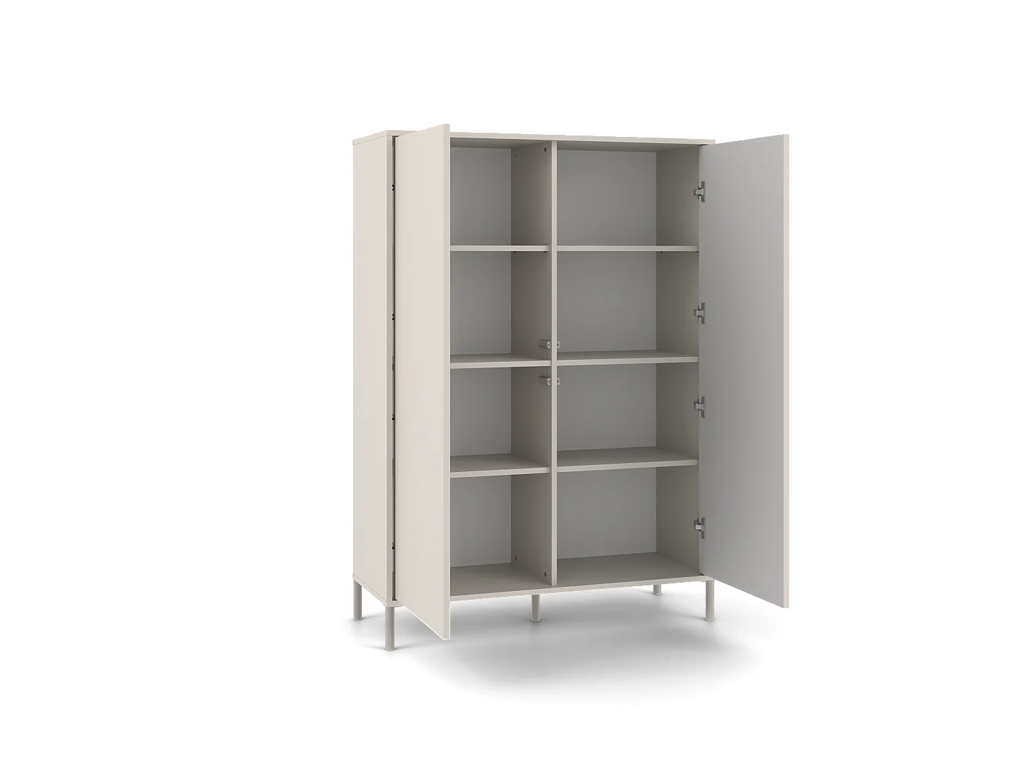 Witryna KAMARO 2DD  Slim| Kaszmir | 103.5x40x147.5 | Nowoczesna Szafka