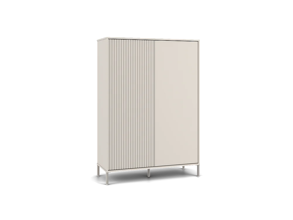 Witryna KAMARO 2DD  Slim| Kaszmir | 103.5x40x147.5 | Nowoczesna Szafka