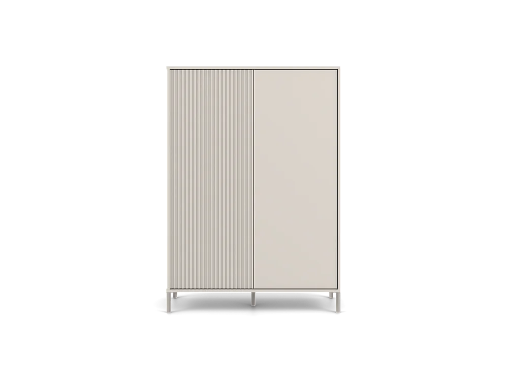 Witryna KAMARO 2DD  Slim| Kaszmir | 103.5x40x147.5 | Nowoczesna Szafka