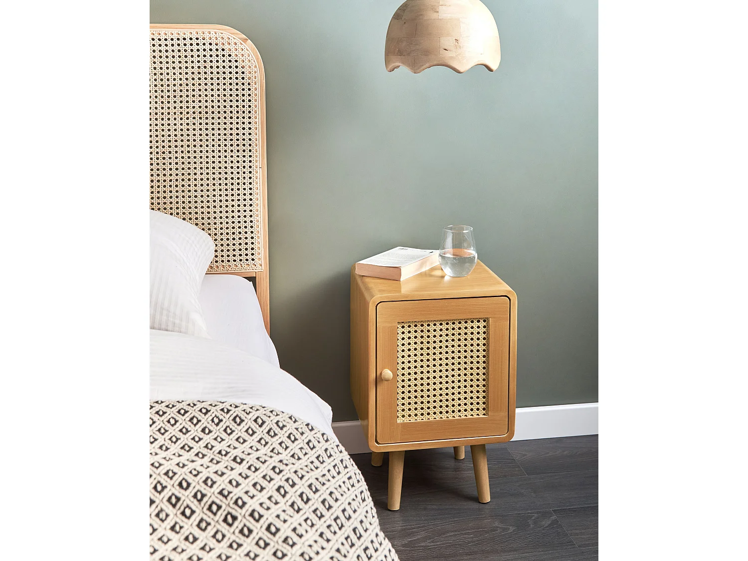 Nachttisch LEFROY Hellbraun